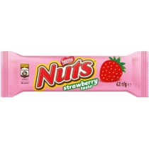 Батончик NUTS Strawberry зі смаком полуниці 42г