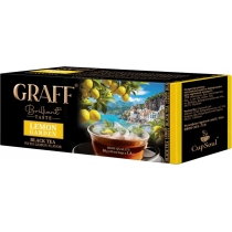 Чай чорний з лимоном "Lemon Garden/ Лимонний сад"  ТМ GRAFF  в пакетиках 36г (20*1.8г)