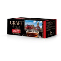 Чай чорний "English Breakfast" ТМ Graff в пакетиках 40г (20*2г)