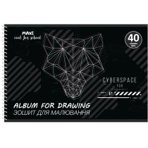 Альбом для малювання на спіралі, 40 аркушів, 100г/м2