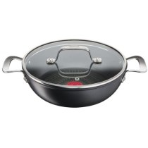 Сотейник з кришкою Tefal Unlimited, 26см, 2.5л, алюміній,скло, чорний