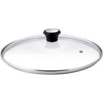 Крышка Tefal 26см, стекло, нержавеющая сталь, бакелит, прозрачный