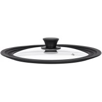 Крышка универсальная Ardesto Black Mars, Smart, 24х26х28см, стекло, силикон