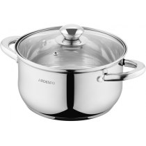 Кастрюля со стеклянной крышкой Ardesto Gemini Gourmet Spoleto, 3.2л, нержавеющая сталь