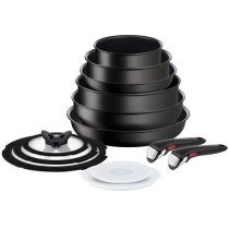 Набір посуду Tefal Ingenio Eco Resist, змінна ручка, 13предметів, алюміній, бакеліт, чорний