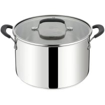 Кастрюля Tefal Jamie Oliver Home Cook, 8.4л, с крышкой, нержавеющая сталь, силикон