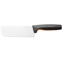 Кухонний ніж поварський Nakiri Fiskars Functional Form, 15.8см, нержавіюча сталь, пластик, чорний
