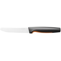 Кухонний ніж для томатів Fiskars Functional Form, 11.3см, нержавіюча сталь, пластик, чорний