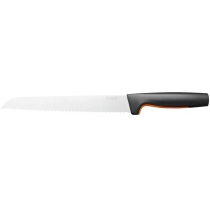 Кухонний ніж для хліба Fiskars Functional Form, 21.3см, нержавіюча сталь, пластик, чорний