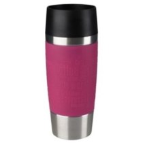 Термочашка Tefal Travel Mug, 360мл, нержавіюча сталь, пластик, малиновий