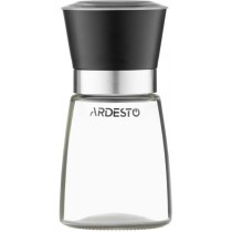Мельница для соли и перца Ardesto Gemini, 180мл, стекло, пластик, прозрачный, черный