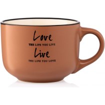 Чашка Ardesto Way of life, 550мл, керамика, коричневый