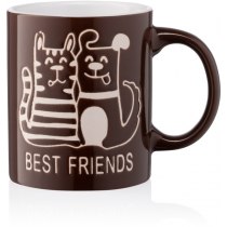 Чашка Ardesto Best friends, 330мл, керамика, коричневый