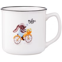 Чашка Ardesto Joy, 320мл, фарфор, белый