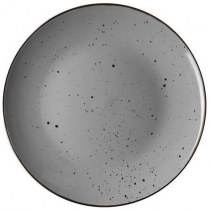 Тарілка обідня Ardesto Bagheria Grey, 26см, кераміка, сірий