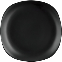 Тарілка обідня Ardesto Molize, 27х27см, кераміка, квадратна, чорний