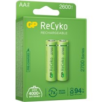 Акумулятор GPNіMH 1,2V ReCyko Rechargeable AA 2600mAh (270AAHCE-ЕB2), 2 шт. у пачці