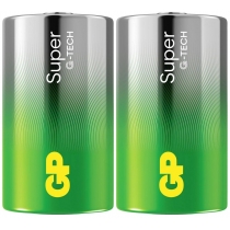 Батарейка GP Super Alkaline 1,5V, LR20 лужна (13A21-S2) 2 шт. в пвх упаковці