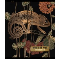 Тетрадь 96 листов, клетка, "Wild and free" мат. ВДЛ+ УФ-выб+Pantone Gold