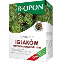 Добриво гранульоване для  хвойних рослин проти пожовтіння ТМ Biopon, 3кг