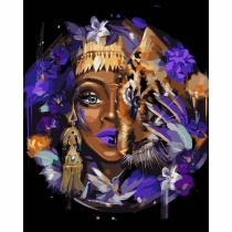Картина за номерами SANTI "Африканська краса" 40*50 см метал. фарби