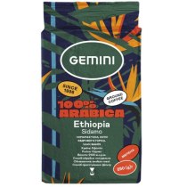 Кава натуральна смажена Gemini в зерна  Ethiopia Sidamo - Еспресо 250г