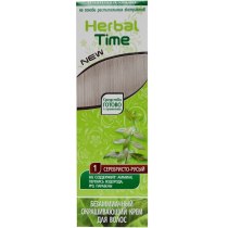 Фарбуюча крем-хна для волосся HERBAL TIME (1) срібно-русявий