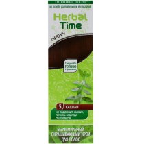 Фарбуюча крем-хна для волосся HERBAL TIME(5) каштан