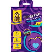 Серветка для скла та дзеркал з мікрофібри ТМ Family Home Shine Ефект 1 шт