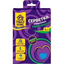 Серветка універсальна з мікрофібри ТМ Family Home Multi Ефект 1 шт