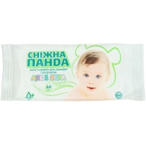 Серветки вологі для немовлят ТМ Сніжна панда, Алое, 64 шт
