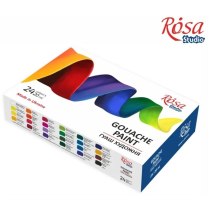 Набор гуашевых красокMODERN, 24*20мл, ROSA Studio