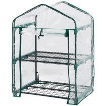 Парник складной Neo Tools 95х69х49, 2 полки, ПВХ пленка, прозрачный