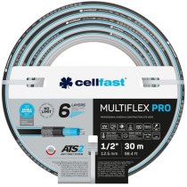 Шланг садовый Cellfast MULTIFLEX PRO 1/2" 30м 6 слоев до 35бар -20…+65°C