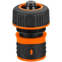 Коннектор для шланга Neo Tools 3/4", с аквастопом, двухкомпонентный
