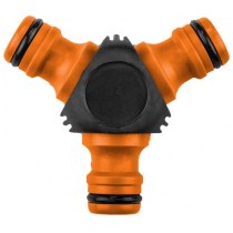 Коннектор-тройник для шланга Neo Tools 1/2"-3/4", двухкомпонентный
