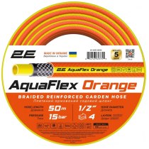 Шланг садовий 2Е AquaFlex Orange 1/2" 50м 4 шари 20бар -10…+60°C