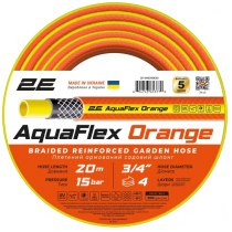 Шланг садовий 2Е AquaFlex Orange 3/4" 20м 4 шари 20бар -10…+60°C