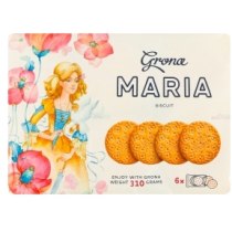 Grona Печенье затяжное Мария 310г мультипак цветной