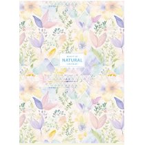 Зошит загальний, скоба, А4/80арк., у клітинку, білий блок, 70г/м2, картон, мат. ламінація + УФ лак,