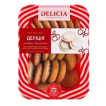 Печиво здобне збивне "Деліція" у молочній глазурі зі смаком вишні 300г  5шт/уп