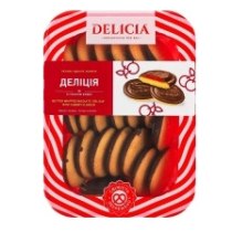 Печиво здобне збивне "Деліція" зі смаком вишні 300г  5шт/уп