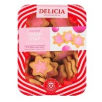 Печиво здобне "Супер-Стар" зі смаком BUBBLE GUM 250г  5шт/уп