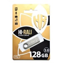 Флеш-драйв 3.0 USB 128GB Hi-Rali Shuttle серія срібло