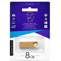 Флеш-драйв USB 8GB T&G металева серія 117 золото
