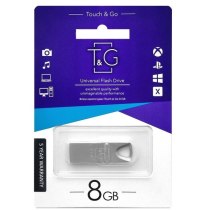 Флеш-драйв USB 8GB T&G металева серія 117 срібло