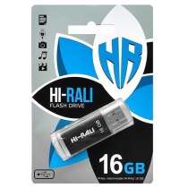 Флеш-драйв USB 16GB Hi-Rali Rocket серiя чорний