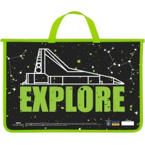 Портфель пластиковый А4 на молнии MAXI
