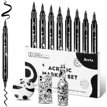 Акриловые маркеры Arrtx AACM-03-8BK, черные