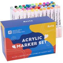 Акриловые маркеры Arrtx AACM-0560A, 60 цветов
